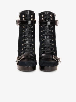 Bottines "RANGERS" à Talons En Daim Et Cuir Noir -barbarabui Soldes Magasin E5221CVE 10 image 4 4ae6068a b8d0 495a a4c6 5bb812a07e68