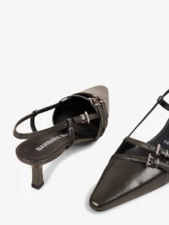 Escarpins Ouverts En Cuir Métallisé -barbarabui Soldes Magasin E5307EUM 90 image 5 70072fd0 aab1 4201 9e52 1150e3440af3