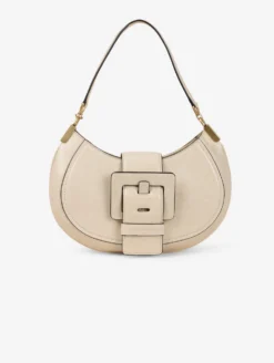 Sac "Kiss Me" En Cuir Verni Ivoire