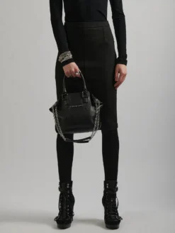 Cabas "little Chamallow" En Cuir Grainé Noir -barbarabui Soldes Magasin E6751VGE 10 6