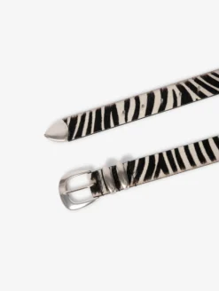 Ceinture En Cuir Façon Poulain Imprimé Zèbre -barbarabui Soldes Magasin E6918DCME 51 image 2