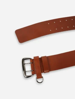 Ceinturon En Cuir Cognac