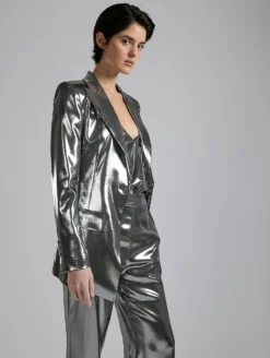 Veste En Lamé "liquide" Argent -barbarabui Soldes Magasin F7216FEM 8010 0087
