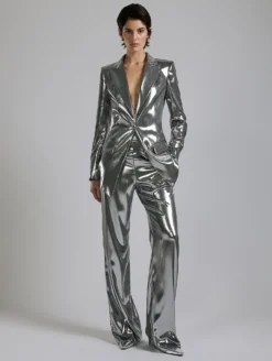 Veste En Lamé "liquide" Argent -barbarabui Soldes Magasin F7216FEM 8010 0095