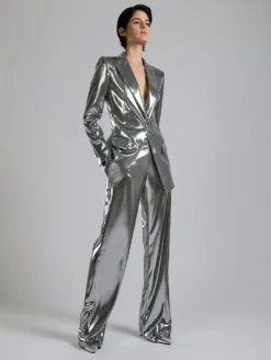 Veste En Lamé "liquide" Argent -barbarabui Soldes Magasin F7216FEM 8010 0106