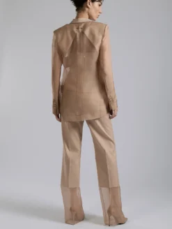Veste En Organza De Soie Nude -barbarabui Soldes Magasin F7224FCE 04 0905