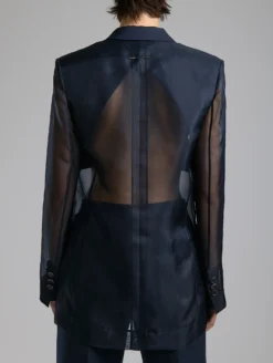 Veste En Organza De Soie Marine -barbarabui Soldes Magasin F7224FCE 55 0779 480be567 45ea 4057 bac4 8052e14459d8