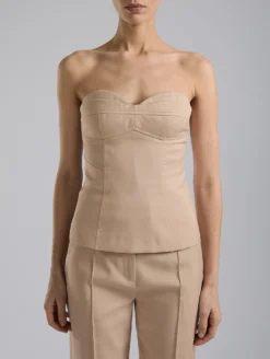 Bustier En Radzimir Coton Soie Nude -barbarabui Soldes Magasin F7423FHF 04 0807