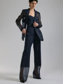 Bustier En Radzimir Coton Soie Marine -barbarabui Soldes Magasin F7423FHF 55 0690