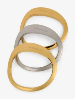 Bracelets Jonc En Métal Dorés Et Argentés