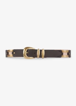 Ceinture Western En Cuir Marron