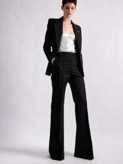 Veste 3 Poches En Gabardine De Coton Stretch Noire -barbarabui Soldes Magasin barbara bui F1206XEA 10 image 5 ed39a8d0 fab3 4a02 97d5 4ef1a033343a