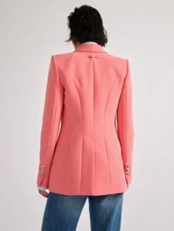 Veste à Manches Zippées En Crêpe Mandarine -barbarabui Soldes Magasin barbara bui F1209EEA 421 image 4 32409afc 5e2d 4b3c a917 12849c5bec55