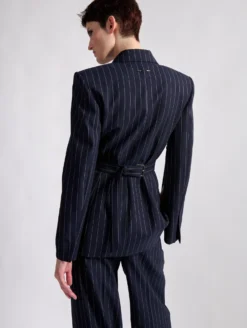 Veste Cintrée à Rayures Tennis Marine -barbarabui Soldes Magasin barbara bui F1211FAE 55 image 4 24a0dbb0 4982 41c2 b1f9 179d519fdaee