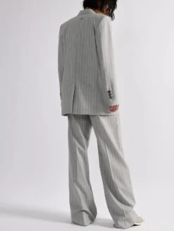 Veste Droite à Rayures Tennis Grise -barbarabui Soldes Magasin barbara bui F1222FAE 41 image 3 755dc926 20ad 4139 b7ba c8b5471332f8