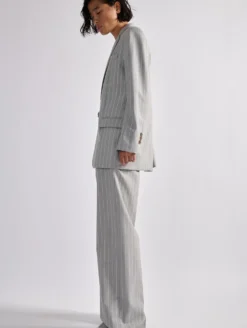 Veste Droite à Rayures Tennis Grise -barbarabui Soldes Magasin barbara bui F1222FAE 41 image 4 72b85edc 0012 4b76 b219 d9bfd9a14a1d