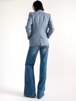 Veste Cintrée En Toile Lin Et Coton Bleue -barbarabui Soldes Magasin barbara bui F1225FHE 20 image 4 73beeb7f eab0 4dfe b73e cf2da15b8f16