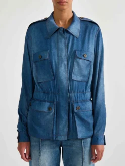 Veste Saharienne à Imprimé Denim -barbarabui Soldes Magasin barbara bui F1251FEL 40 additional