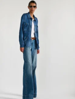 Veste Saharienne à Imprimé Denim -barbarabui Soldes Magasin barbara bui F1251FEL 40 image 4 e7a4828e b075 45e8 9a3c 6139a10a548d