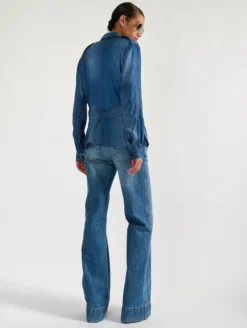 Veste Saharienne à Imprimé Denim -barbarabui Soldes Magasin barbara bui F1251FEL 40 image 5 1d68e57b c450 43ab 8819 19b7270156ec