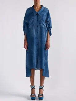 Robe Chemise Fluide à Imprimé Denim -barbarabui Soldes Magasin barbara bui F1322FEL 40 additional