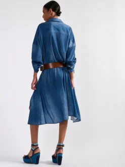 Robe Chemise Fluide à Imprimé Denim -barbarabui Soldes Magasin barbara bui F1322FEL 40 image 7 0594a59b 9075 4e60 8e73 e5fe64466074