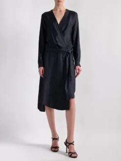 Robe En Twill De Soie Imprimé Rayures Tennis -barbarabui Soldes Magasin barbara bui F1331FRR 55 additional