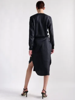 Robe En Twill De Soie Imprimé Rayures Tennis -barbarabui Soldes Magasin barbara bui F1331FRR 55 image 4 561a4528 eec2 4b64 9922 c0cb947c0a5e