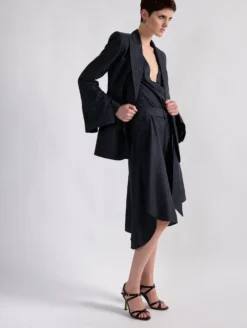 Robe En Twill De Soie Imprimé Rayures Tennis -barbarabui Soldes Magasin barbara bui F1331FRR 55 image 6 038d2d70 91ae 4073 b4bd 3fd648c9d860