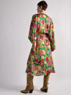Robe Kimono En Satin Imprimé Geisha -barbarabui Soldes Magasin barbara bui F1332FRP 2734 image 3 ca9e584e a358 4d6f be05 b24009466617