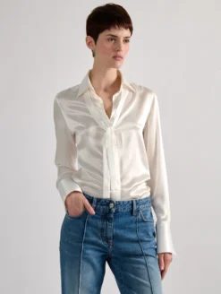 Chemise Lavallière En Satin De Soie Ivoire -barbarabui Soldes Magasin barbara bui F1402HCA 11 image 3 6cf22593 dc4c 4d06 b716 96b3a999f30b