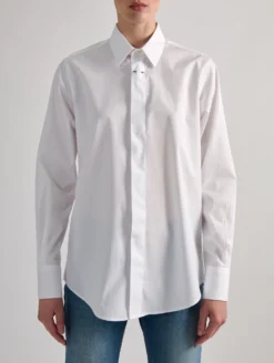 Chemise En Popeline Blanche 11 Chemise En Popeline Blanche -barbarabui Soldes Magasin barbara bui F1410DHC 01 additional