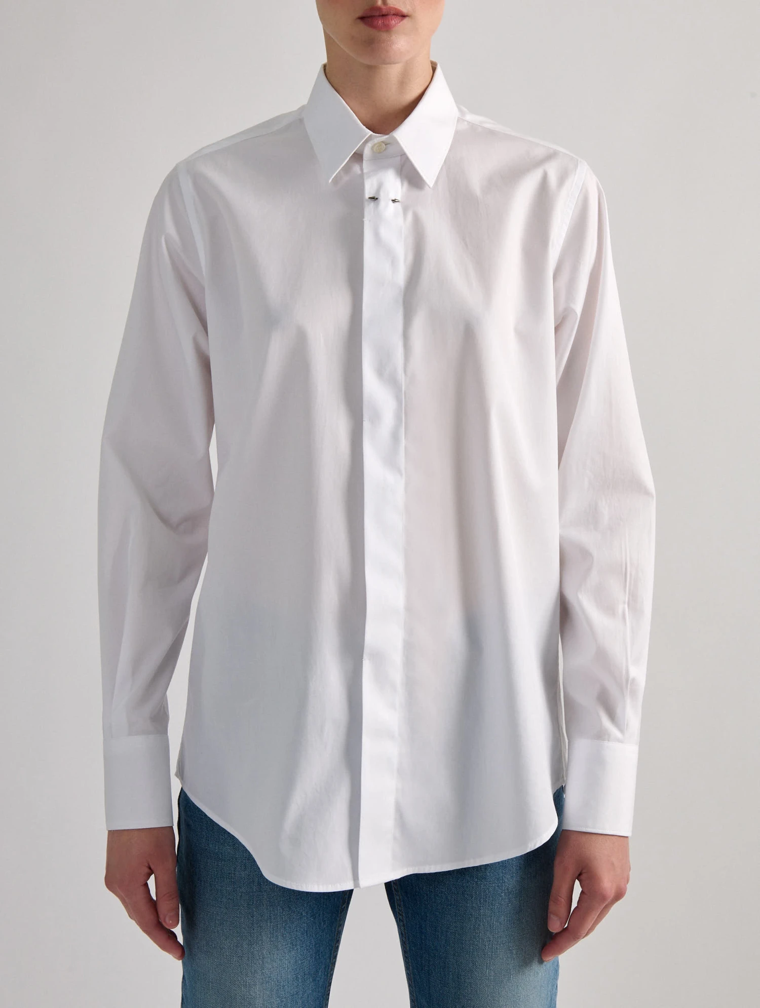 Chemise En Popeline Blanche 6 Chemise En Popeline Blanche – Image 6