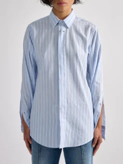 Chemise à Rayures Oxford Façonnée -barbarabui Soldes Magasin barbara bui F1410FHG 05 additional