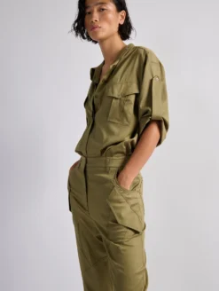 Chemise à Poches Plaquées En Satin Mercerisé Kaki -barbarabui Soldes Magasin barbara bui F1413FEH 37 image 3 35d75651 21e4 445a a09e 5db9425baf04