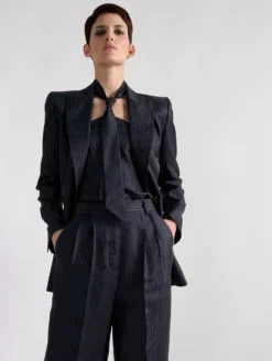 Top En Twill De Soie Imprimé Rayures Tennis -barbarabui Soldes Magasin barbara bui F1425FRR 55 image 3 b4aa55e5 5b22 43ac b389 a4f3e8e45802