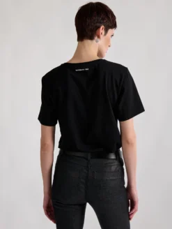 Tee-shirt En Coton Noir à Sérigraphie Bandana -barbarabui Soldes Magasin barbara bui F1464ZMA 1001 image 2 1a03163a 4c00 413a b33e c99e85fd65b1