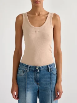 Débardeur En Jersey Cotelé Nude -barbarabui Soldes Magasin barbara bui F1471JMM 04 additional
