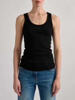 Débardeur En Jersey Côtelé Noir -barbarabui Soldes Magasin barbara bui F1471JMM 10 additional