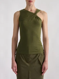 Débardeur Drapé Asymétrique En Jersey Côtelé Kaki -barbarabui Soldes Magasin barbara bui F1472JMM 47 image 7 2a299ffa b8b4 4b13 ad9d 0556e7b9ffb8