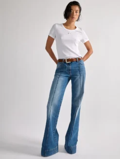 Tee-shirt En Jersey Côtelé Blanc -barbarabui Soldes Magasin barbara bui F1475JMM 01 image 4 5f745964 d7bf 4cfc 90e5 ff9ad14da16b