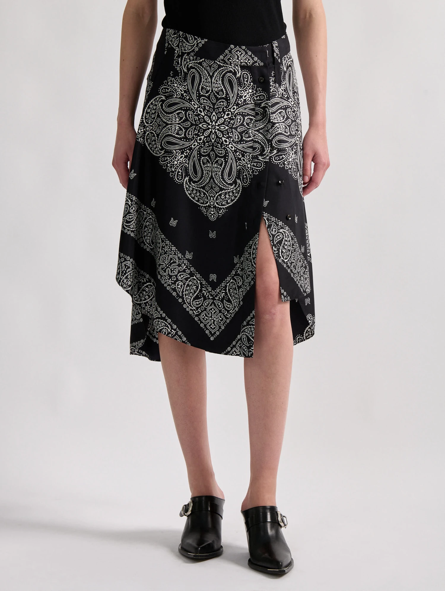 Jupe Foulard En Twill De Soie Imprimé Bandana 8 Jupe Foulard En Twill De Soie Imprimé Bandana – Image 8