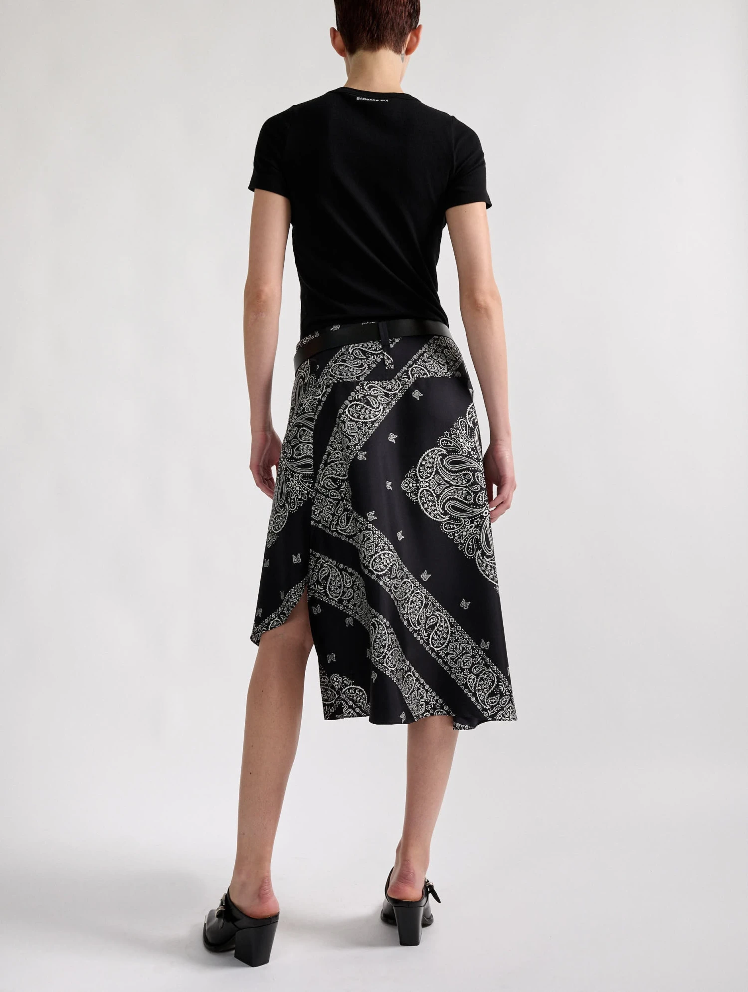 Jupe Foulard En Twill De Soie Imprimé Bandana 4 Jupe Foulard En Twill De Soie Imprimé Bandana – Image 4