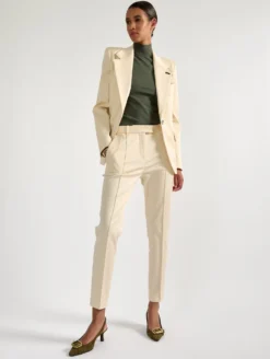 Pantalon Roxy En Gabardine De Coton Stretch Sable