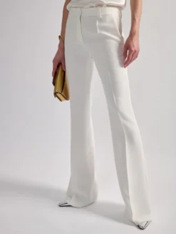 Pantalon De Costume Bootleg En Crêpe Ivoire -barbarabui Soldes Magasin barbara bui F1616EEA 11 additional