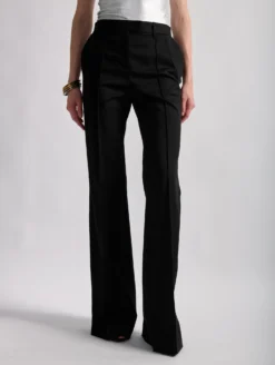 Pantalon Bootleg En Gabardine De Coton Stretch Noir -barbarabui Soldes Magasin barbara bui F1622XEA 10 additional