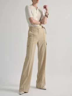 Pantalon Battle En Gabardine Stretch Sable -barbarabui Soldes Magasin barbara bui F1627FEG 21 image 3 a28d577f 69d2 4c6c 847b 5f97b882d9b4