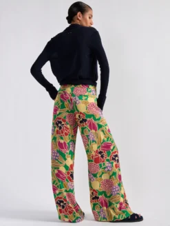 Pantalon à Jambes Larges En Satin Imprimé Geisha -barbarabui Soldes Magasin barbara bui F1631FRP 2734 image 3 b2213652 94f0 4d41 a799 b338935e3204