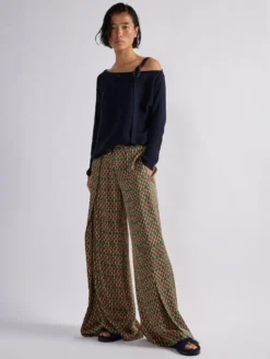 Pantalon à Jambes Larges En Satin Imprimé Samourai -barbarabui Soldes Magasin barbara bui F1631FRQ 2734 image 3 162a6706 7c57 4b51 aefc 3c744062885e