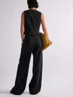 Pantalon Taille Basse En Toile De Laine Noir -barbarabui Soldes Magasin barbara bui F1632WTE 10 image 4 fdc43a49 b4e7 4c74 acbe 9bcc27495369